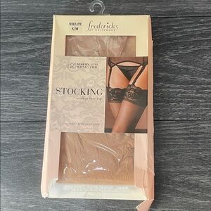 Frederick's of Hollywood Nude Stocking with Lace Top